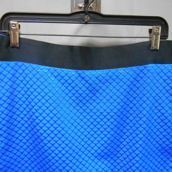 Worthington blue black straight knee length skirt - Picture 2 of 3